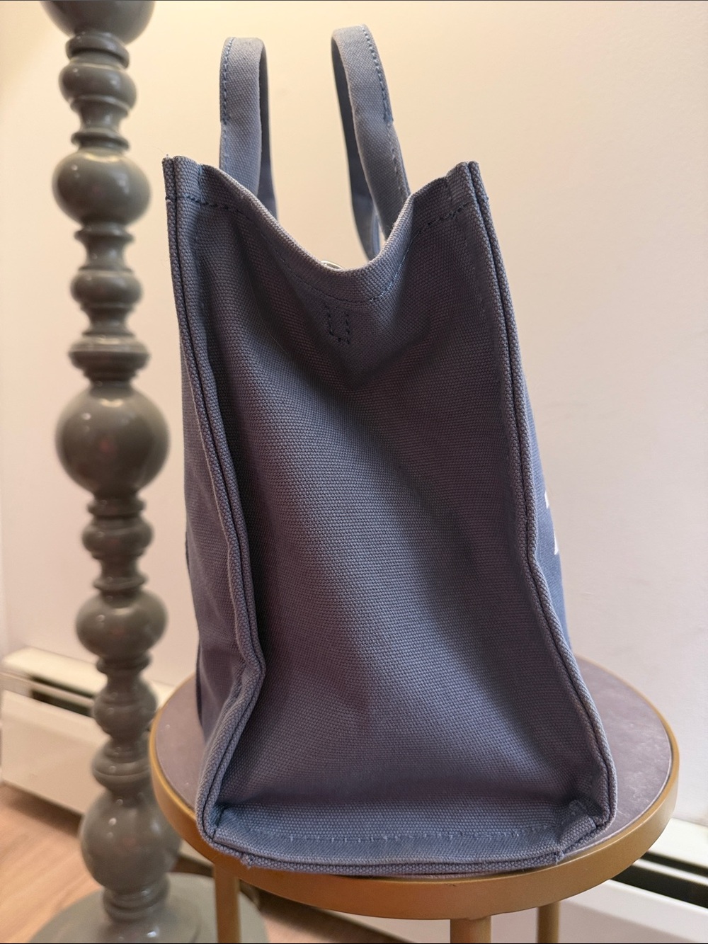Marc Jacobs medium The Tote Handbag in blue slate - Picture 4 of 10